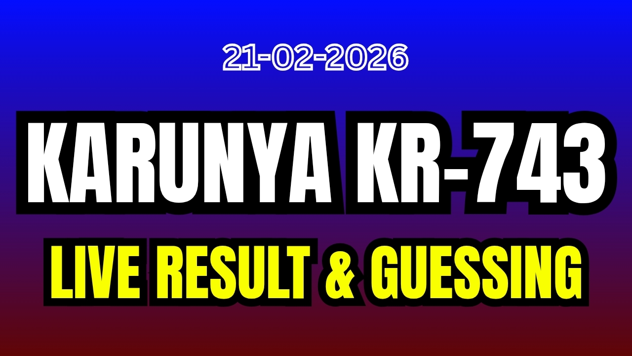Kerala Lotteries Results 21-02-2026 Karunya KR-743