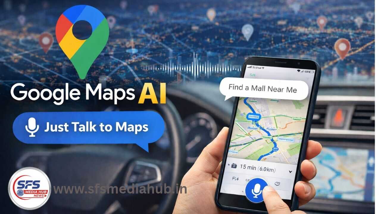 Google Maps AI voice update showing Ask Maps feature