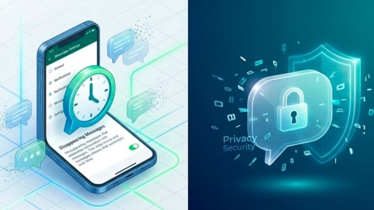 WhatsApp Chat Settings interface for disappearing messages Malayalam.